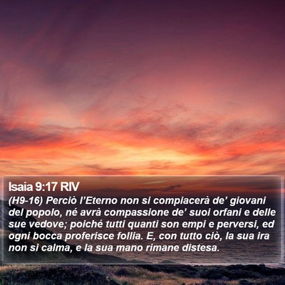 Isaia 9:17 RIV Bible Verse Image