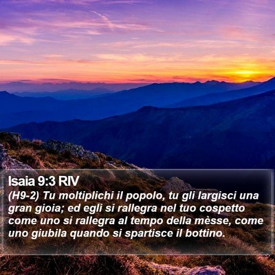 Isaia 9:3 RIV Bible Verse Image