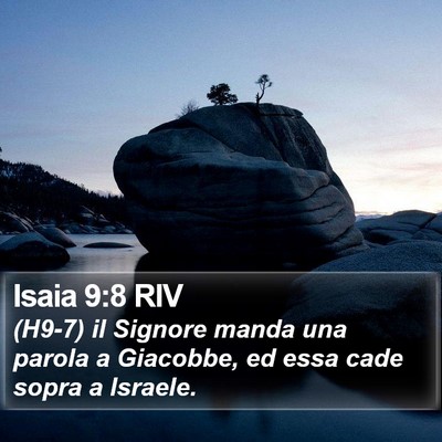 Isaia 9:8 RIV Bible Verse Image