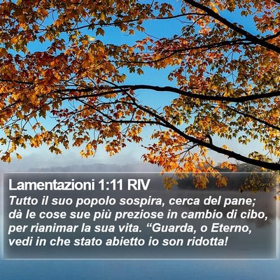 Lamentazioni 1:11 RIV Bible Verse Image