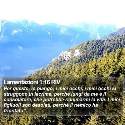Lamentazioni 1:16 RIV Bible Verse Image