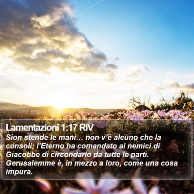 Lamentazioni 1:17 RIV Bible Verse Image
