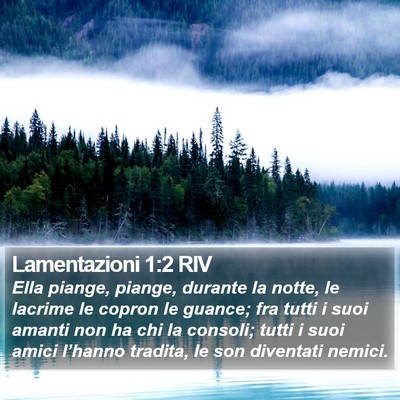 Lamentazioni 1:2 RIV Bible Verse Image