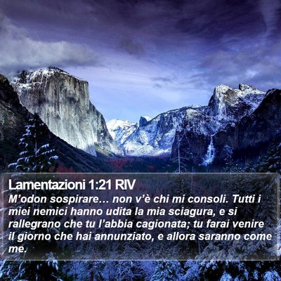 Lamentazioni 1:21 RIV Bible Verse Image