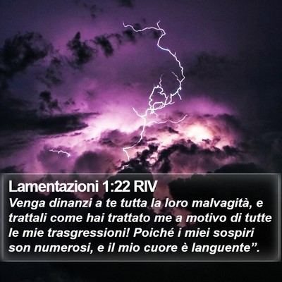 Lamentazioni 1:22 RIV Bible Verse Image