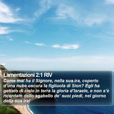 Lamentazioni 2:1 RIV Bible Verse Image