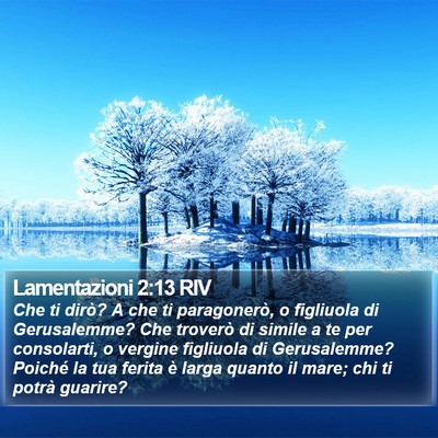 Lamentazioni 2:13 RIV Bible Verse Image