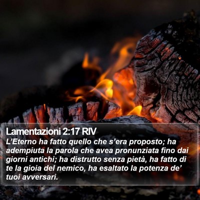 Lamentazioni 2:17 RIV Bible Verse Image