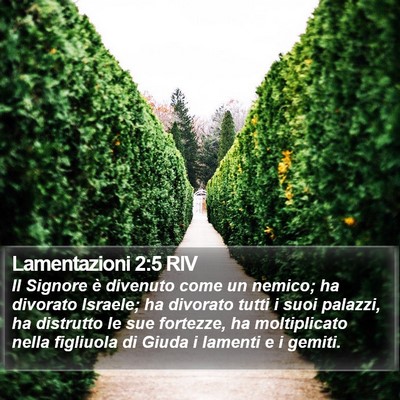 Lamentazioni 2:5 RIV Bible Verse Image