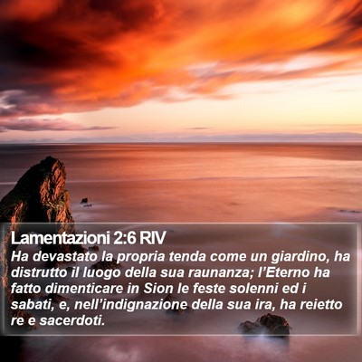 Lamentazioni 2:6 RIV Bible Verse Image