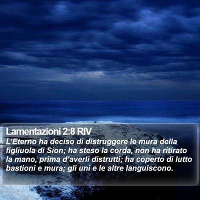 Lamentazioni 2:8 RIV Bible Verse Image