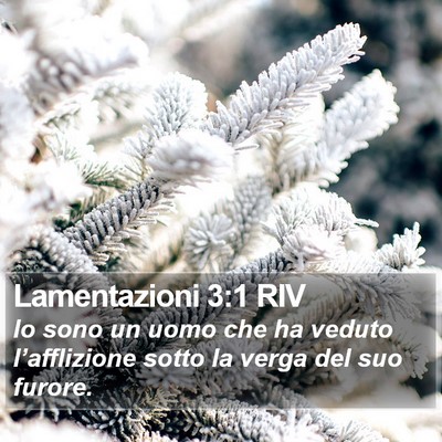 Lamentazioni 3:1 RIV Bible Verse Image