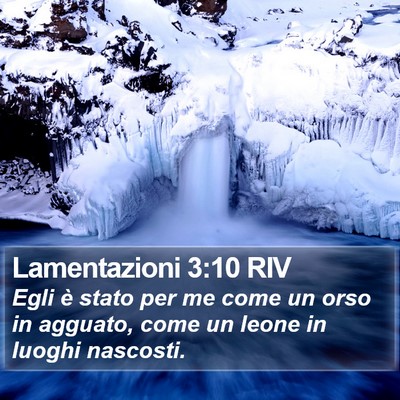 Lamentazioni 3:10 RIV Bible Verse Image