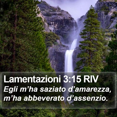 Lamentazioni 3:15 RIV Bible Verse Image