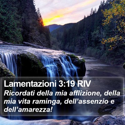 Lamentazioni 3:19 RIV Bible Verse Image
