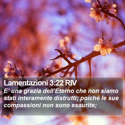 Lamentazioni 3:22 RIV Bible Verse Image