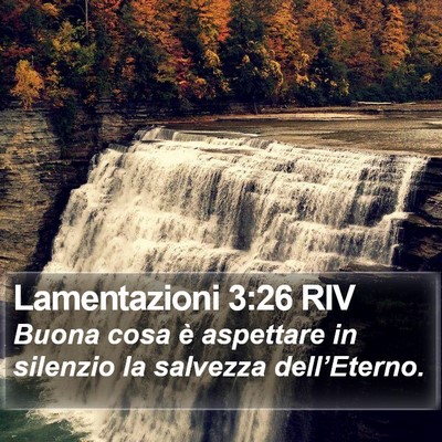Lamentazioni 3:26 RIV Bible Verse Image