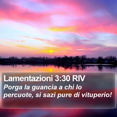 Lamentazioni 3:30 RIV Bible Verse Image
