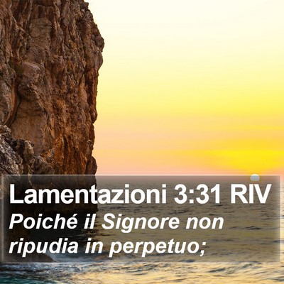 Lamentazioni 3:31 RIV Bible Verse Image