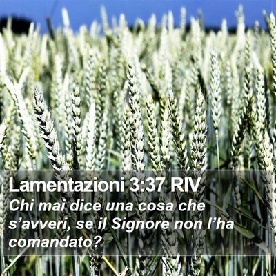 Lamentazioni 3:37 RIV Bible Verse Image