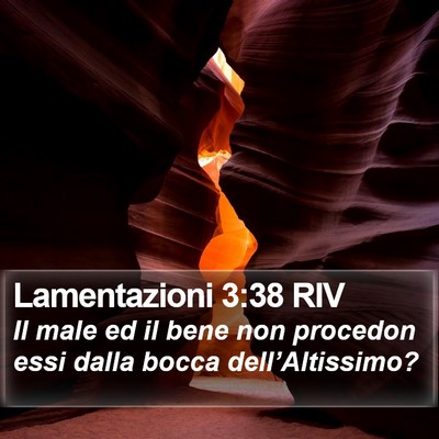 Lamentazioni 3:38 RIV Bible Verse Image