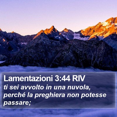 Lamentazioni 3:44 RIV Bible Verse Image