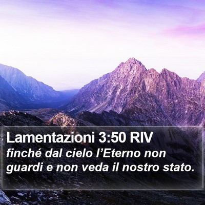 Lamentazioni 3:50 RIV Bible Verse Image