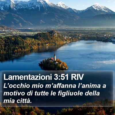 Lamentazioni 3:51 RIV Bible Verse Image