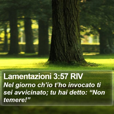 Lamentazioni 3:57 RIV Bible Verse Image