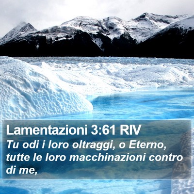 Lamentazioni 3:61 RIV Bible Verse Image
