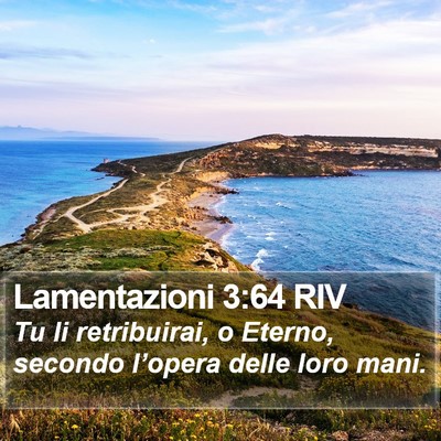 Lamentazioni 3:64 RIV Bible Verse Image