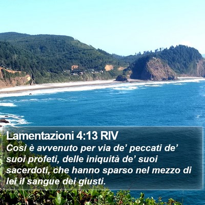 Lamentazioni 4:13 RIV Bible Verse Image
