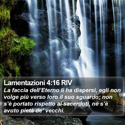 Lamentazioni 4:16 RIV Bible Verse Image