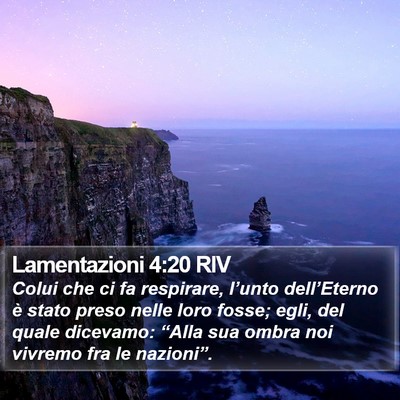 Lamentazioni 4:20 RIV Bible Verse Image