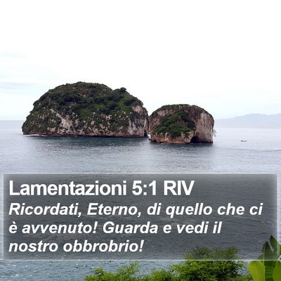 Lamentazioni 5:1 RIV Bible Verse Image