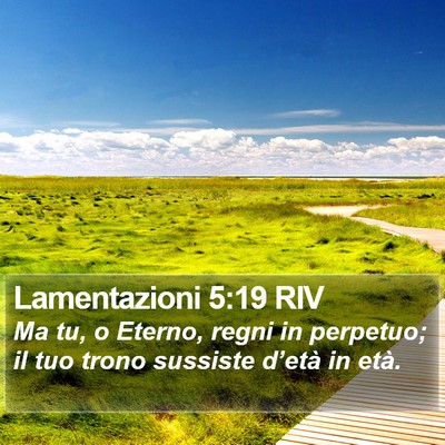 Lamentazioni 5:19 RIV Bible Verse Image