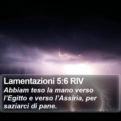 Lamentazioni 5:6 RIV Bible Verse Image