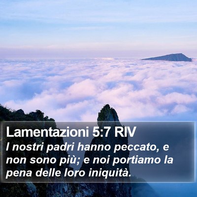 Lamentazioni 5:7 RIV Bible Verse Image