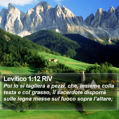Levitico 1:12 RIV Bible Verse Image