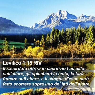 Levitico 1:15 RIV Bible Verse Image