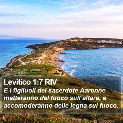 Levitico 1:7 RIV Bible Verse Image