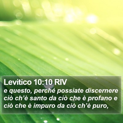 Levitico 10:10 RIV Bible Verse Image