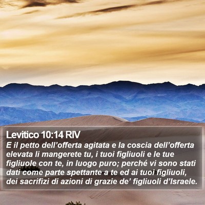 Levitico 10:14 RIV Bible Verse Image