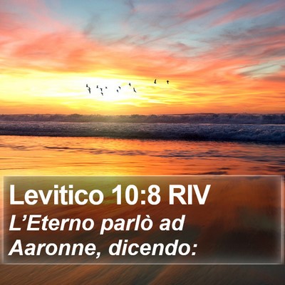 Levitico 10:8 RIV Bible Verse Image