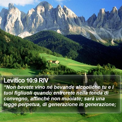Levitico 10:9 RIV Bible Verse Image