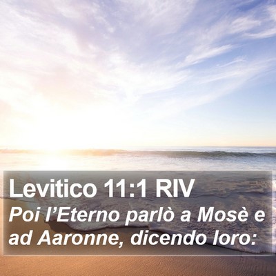 Levitico 11:1 RIV Bible Verse Image