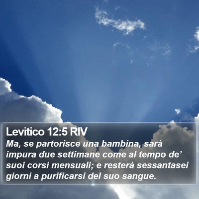 Levitico 12:5 RIV Bible Verse Image