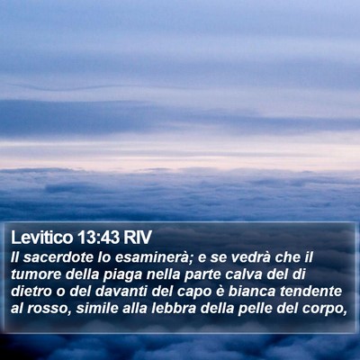 Levitico 13:43 RIV Bible Verse Image