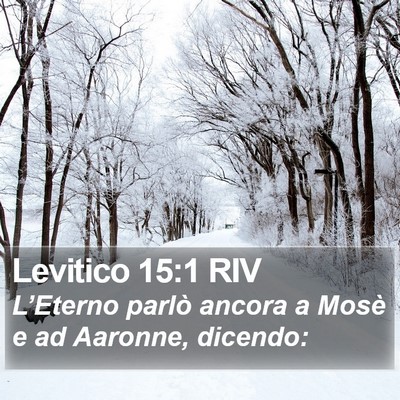 Levitico 15:1 RIV Bible Verse Image
