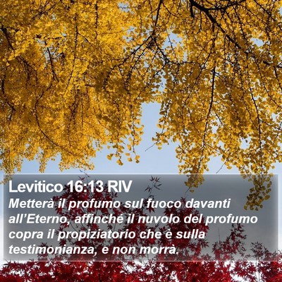 Levitico 16:13 RIV Bible Verse Image
